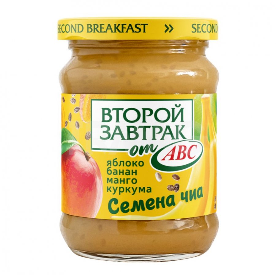 десерт фруктовый авс 250г яблоко банан с манго семенаи чиа и куркумой