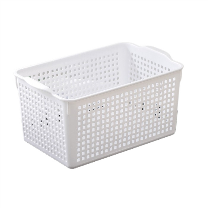 корзина без крышки 5,3л лофт цвет белый