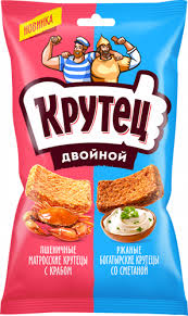 гренки крутец со вкусом краба и сметаны 100г