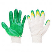 перчатки вязаные х/б обливные с 2-слойным латексным покрытием