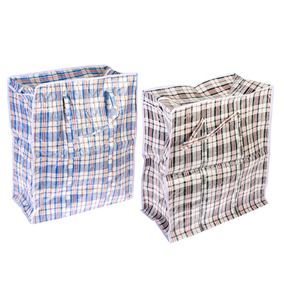 сумка хозяйственная, нетканый материал, 55x65x30см, "клетка", 2 цвета