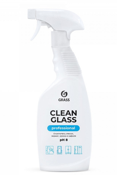 очиститель стекол и зеркал grass clean glass professional флакон 600мл