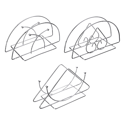 салфетница vetta, металл, 13х7х6см, 3 дизайна