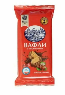 вафли на сорбите шоколадно-ореховые вереск 0,1кг
