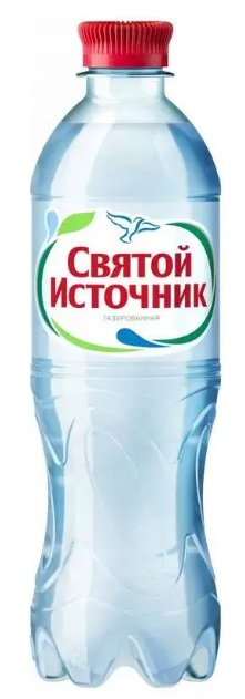 питьевая вода "святой источник" газ 0,5 литра