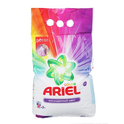 стиральный порошок ariel автомат, 3000г,колор п/э арт.81490130