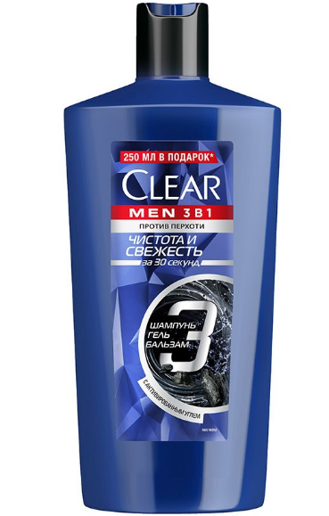 шампунь clear men 610/ 650 мл в ассортименте