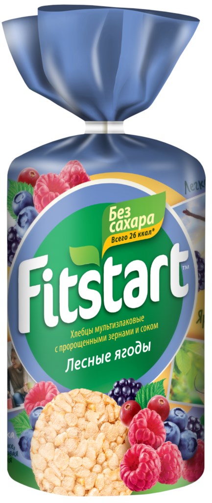 хлебцы fitstart мультизлаковые лесные ягоды 100г