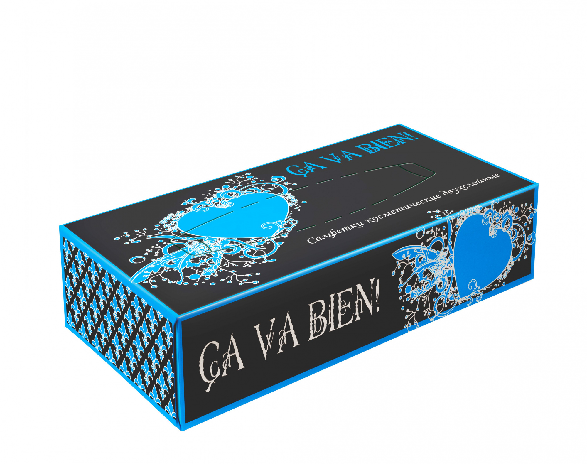 салфетки двухслойные косметические non-stop ca va bien! biopin 80шт