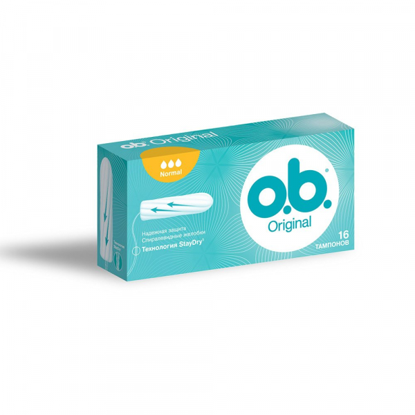 женские гигиенические тампоны o.b. 16шт original normal