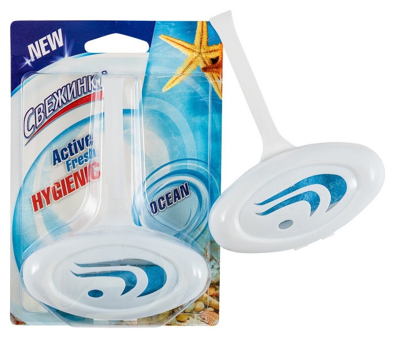 освежитель для унитаза блистер свежинка море 30г