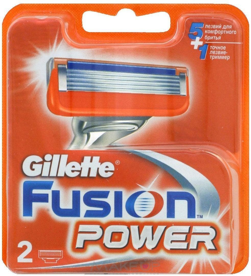 кассеты gillette fusion power, 2 шт