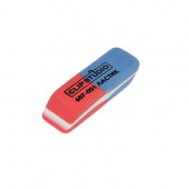 ластик clipstudio скошенный красно-синий, для карандашей и чернил, 60 штук в коробке