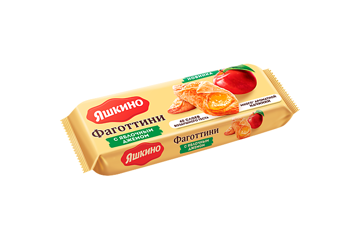 печенье фаготтини с яблочным джемом 125г