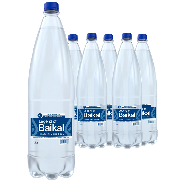 вода минеральная легенда байкала газ/legend baikal(1,5л*6пл.бут)
