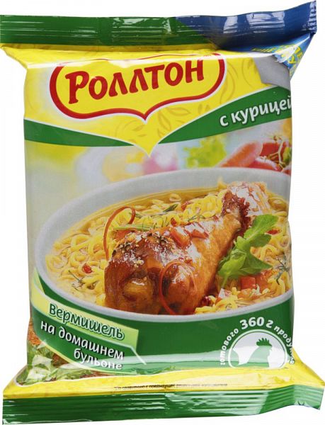 вермишель роллтон курица на домашнем бульоне брикет 60г