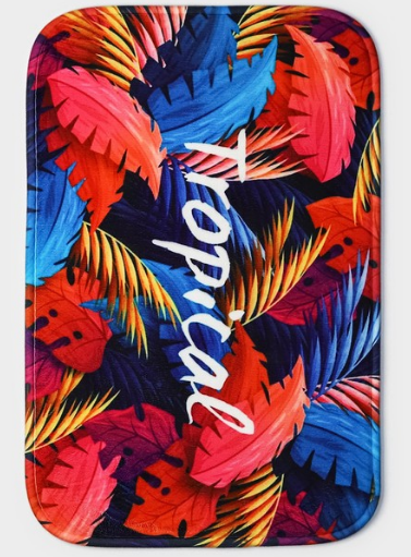 коврик для дома доляна tropical, 40х60см