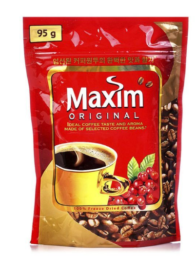 кофе максим натуральный растворимый сублимированный пакет 95г