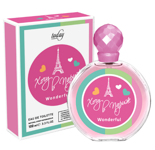 т/в хочу в париж 100мл wonderful/вандефул delta (жен)