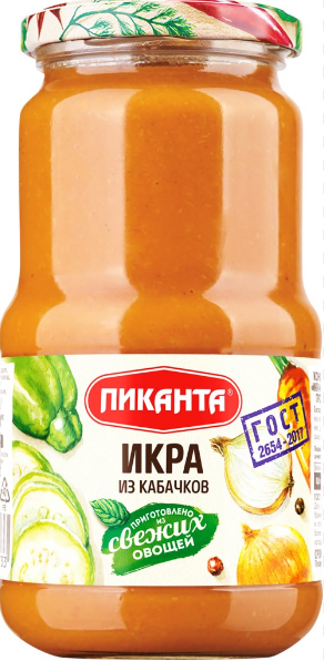 икра из кабачков пиканта 450г