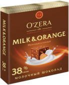 шоколад o'zera milk & orange 90г