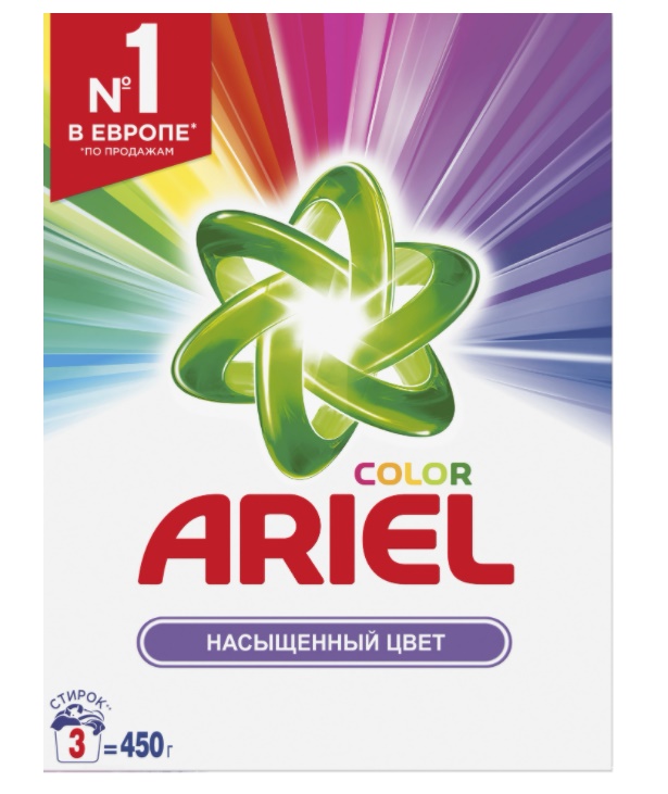 стиральный порошок ariel color автомат, 450 г