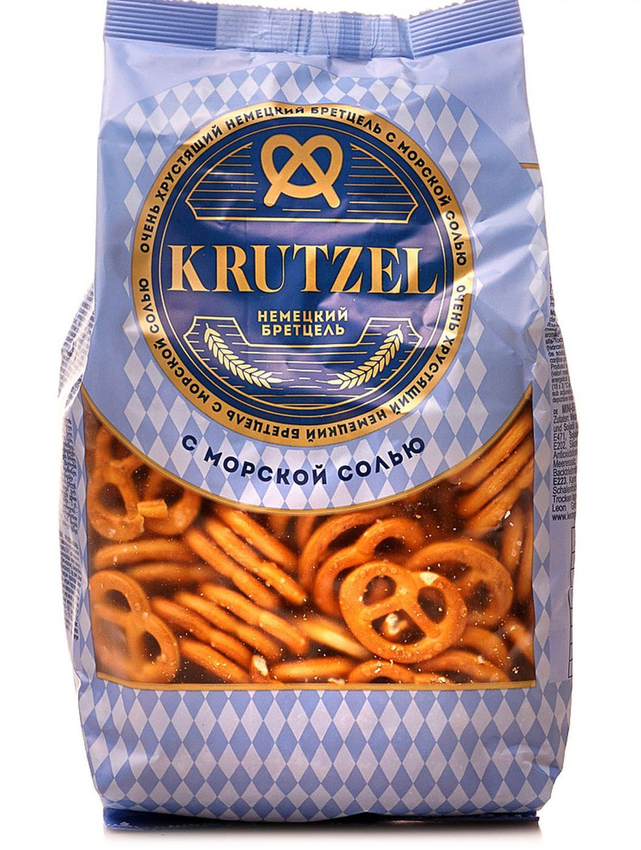крендельки krutzel бретцель с солью 250г
