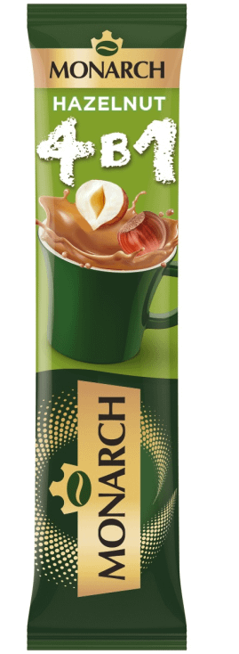 кофейный напиток monarch hazelnut 4в1 растворимый 13,5г