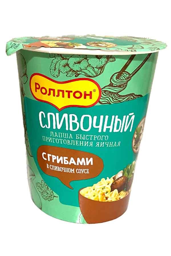 лапша быстрого приготовления яичная с грибами в сливочном соусе 70г