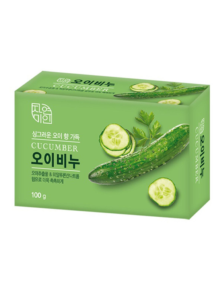 мыло туалетное mukunghwa moisture cucumber увлажняющее с экстрактом огурца 90г