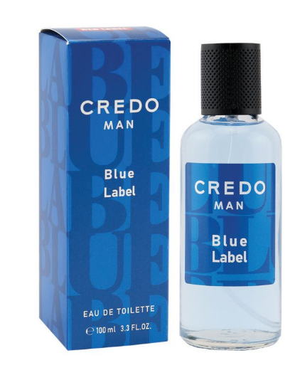 туалетная вода мужская, credo man blue label 100мл delta