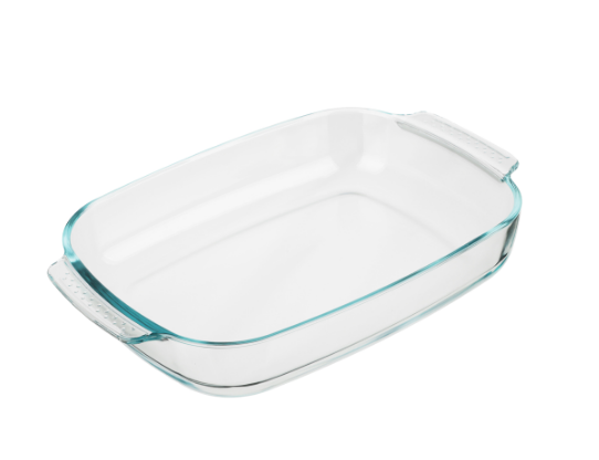 форма для запекания жаропрочная прямоугольная, с ручками, стекло, 38х25,5х6,5см, 3,8л satoshi