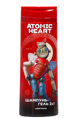 шампунь-гель тонизирующий 2в1 д/мужчин clever atomic heart 400мл