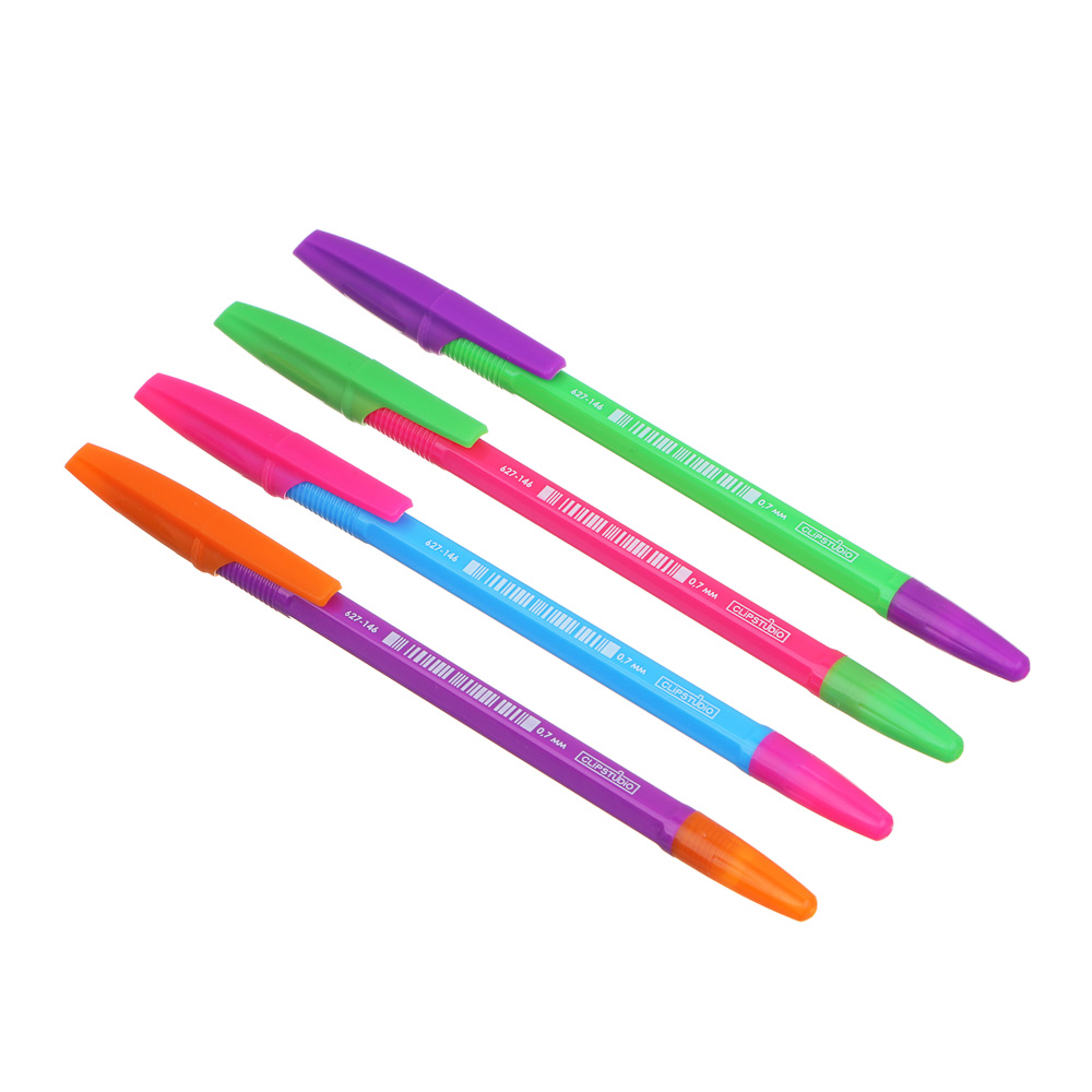 ручка шариковая синяя clipstudio 0,7мм четыре цвета корпуса