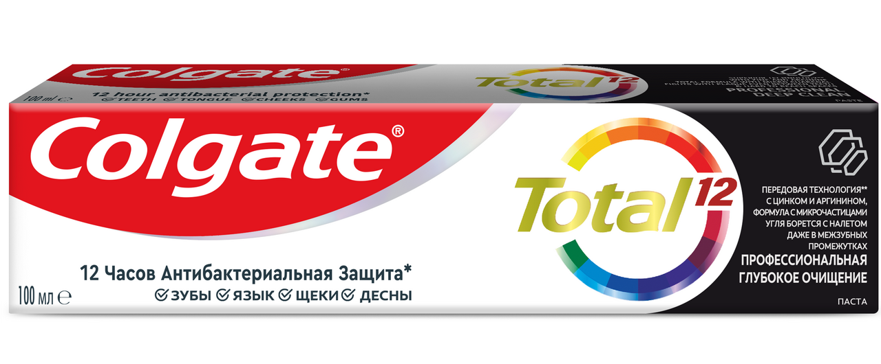 зубная паста colgate total 12 профессиональная глубокое очищение 100мл