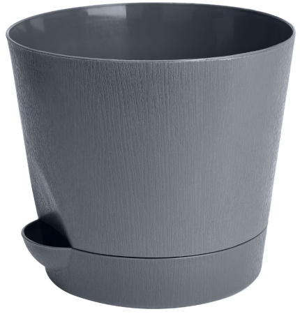 кашпо прикорневой полив графит d 200мм 3,6л