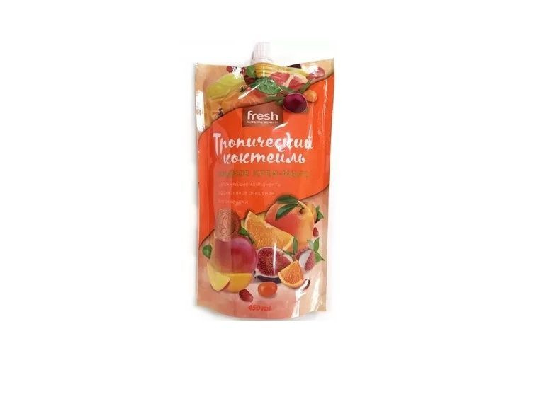 эфко крем-мыло жидкое fresh 450мл тропический коктейль(дой-пак)/12