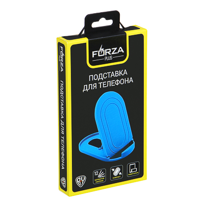 forza подставка для телефона, регулировка угла наклона, 105x60мм, пластик