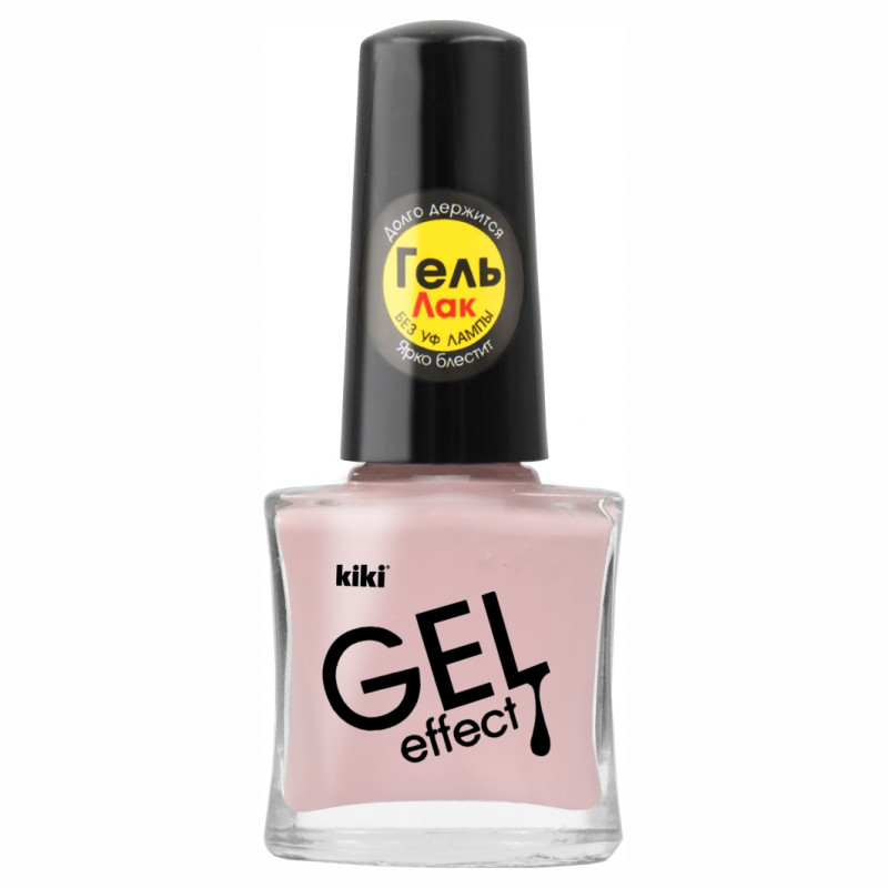 лак для ногтей кики gel effect 6мл 078 телесно-розовый