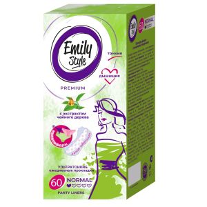 прокладки ежедневные emily style multiform deo ультратонкие ароматизированные чайное дерево 60шт