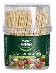 зубочистки master fresh 500шт
