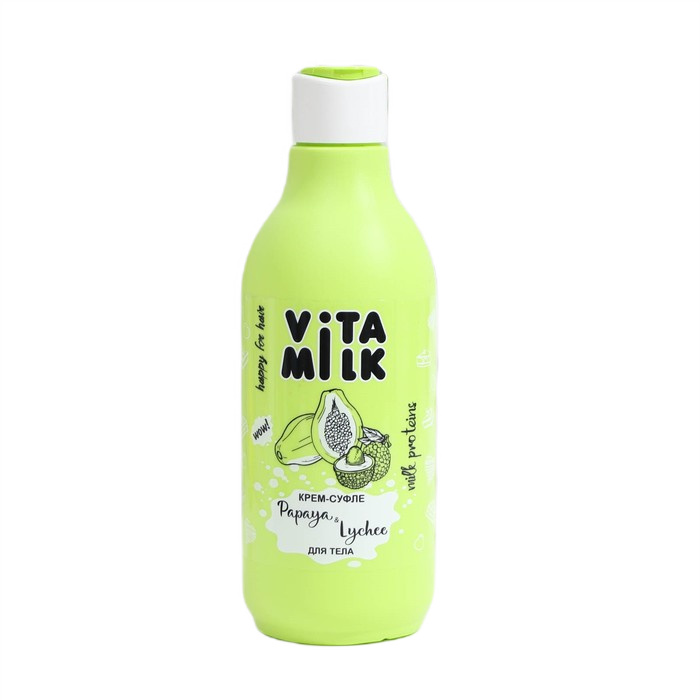 крем-суфле для тела vitamilk папайя и личи 250мл