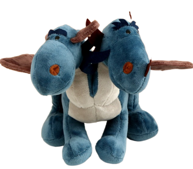 мягкая игрушка дракон 20см, цвет синий