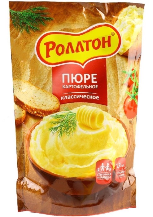 пюре картофельное роллтон жареный лук 10 дой-пак 240 гр