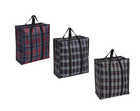 сумка хозяйственная шотландка, 45х50х20см 45л, до 10кг, полипропилен, 3цв vetta