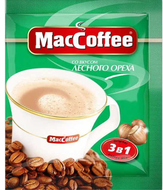 напиток кофейный растворимый маккофе лесной орех 3 в 1