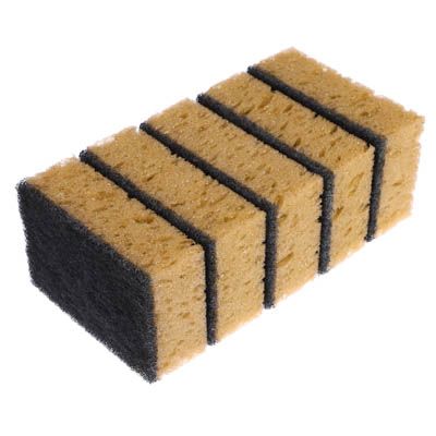 набор губок для мытья посуды лёгкая уборка 5шт 9,5x6 5x3 6см