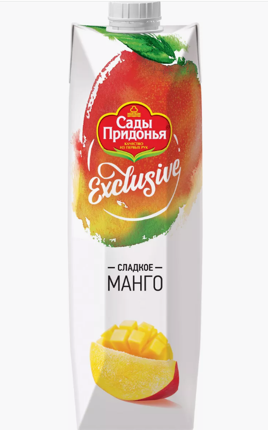 напиток сокосодержащий сады придонья exclusive манговый с мякотью 0,97л