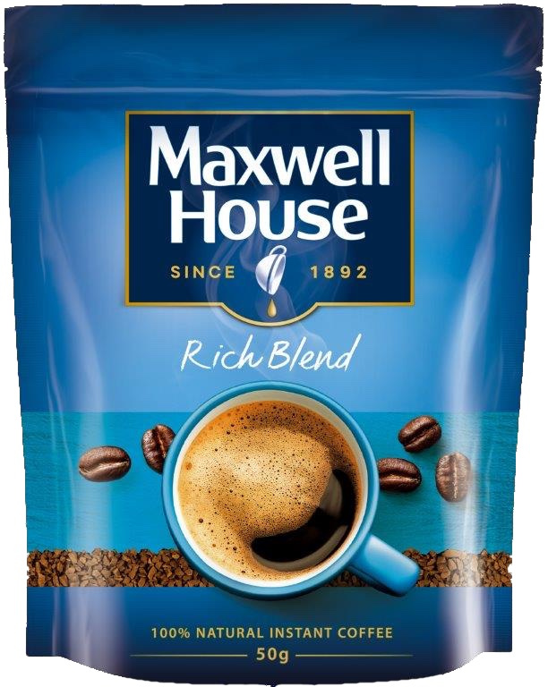 кофе натуральный растворимый сублимированный maxwell house 50г