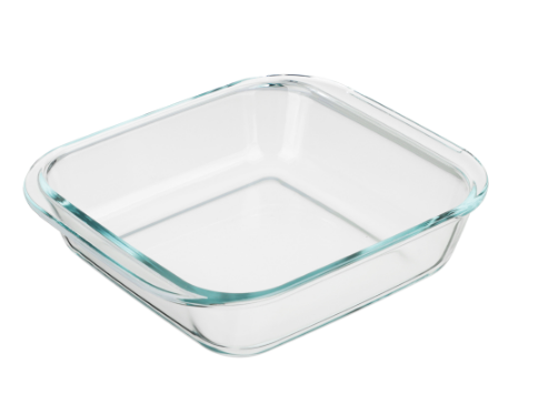 форма для запекания жаропрочная квадратная, с ручками, стекло, 21,3x18,9x5см, 1,1л satoshi